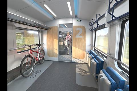 The multi-purpose car will have space for eight bicycles